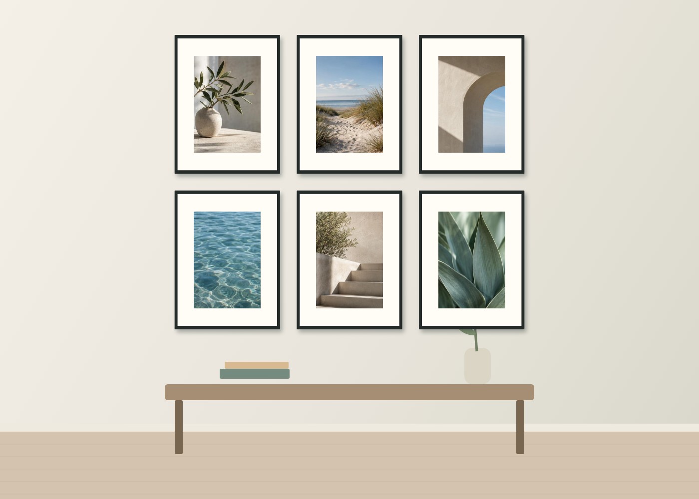 Gallery wall · illustrative preview